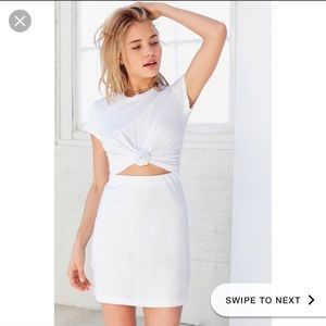 Urban Outfitters white t shirt dress